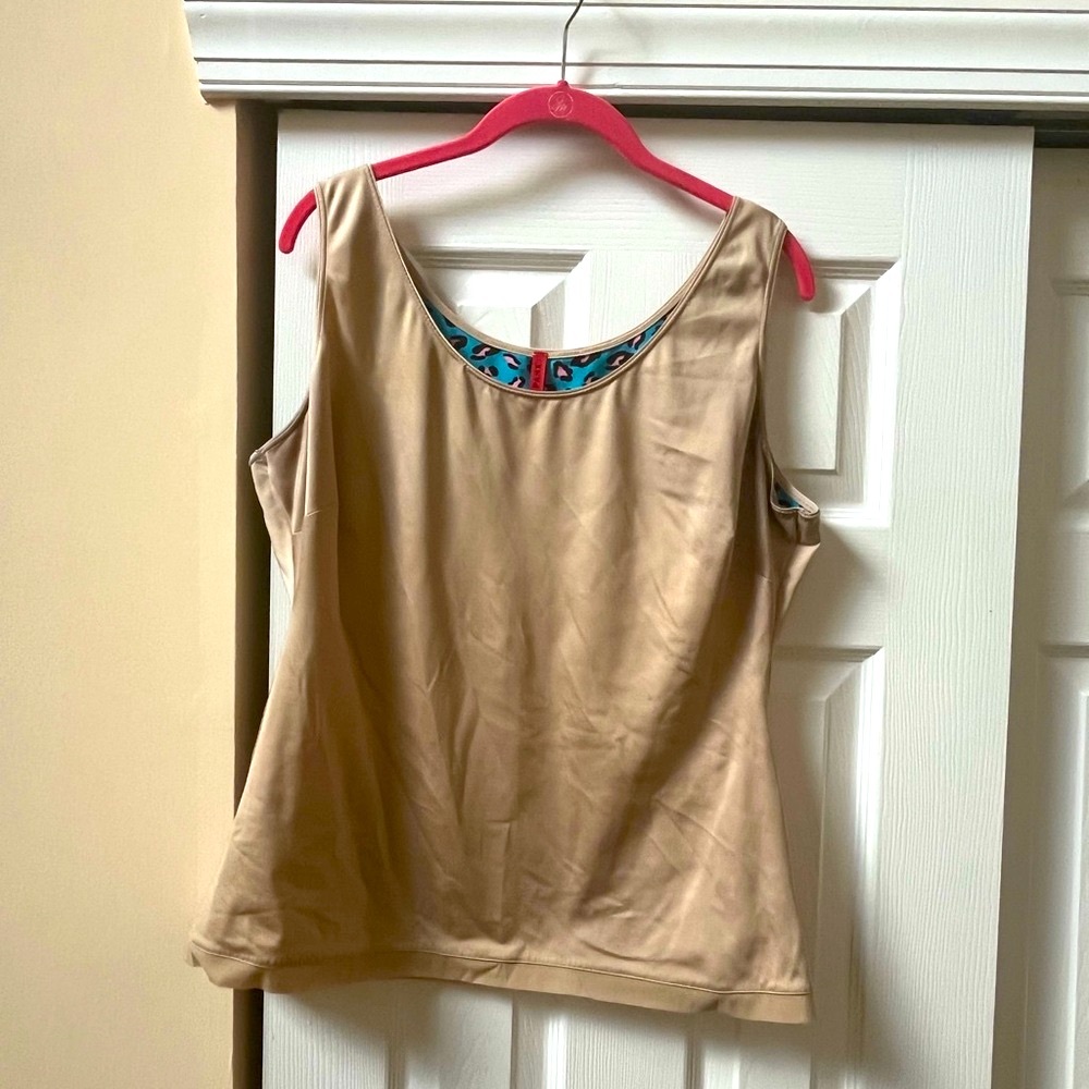 SPANX nude Shapewear Stretch suck u in Tank in 2X.  gr8 condition!